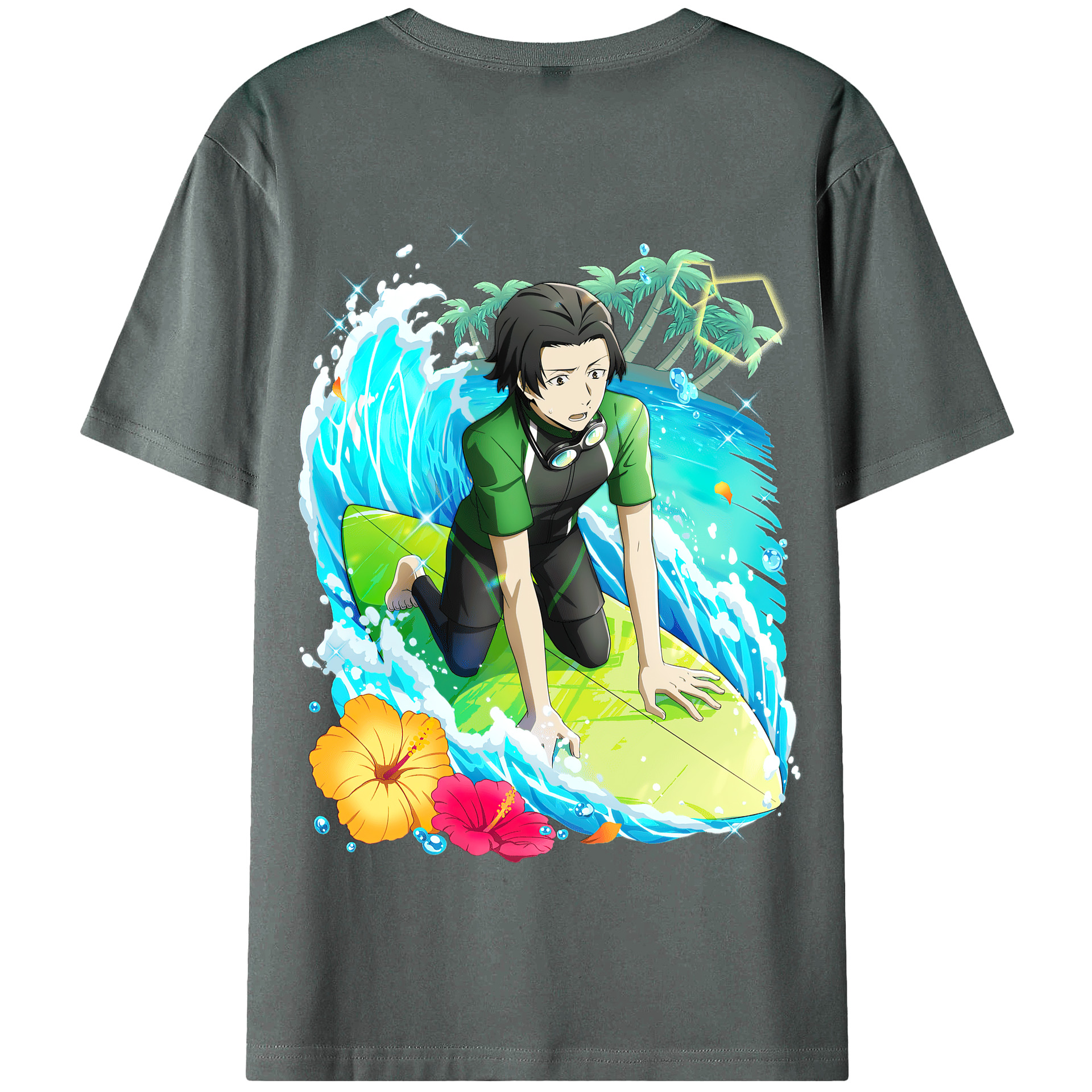 （画像用） 文豪ストレイドッグス Bungo Stray Dogs 綿100％半袖Tシャツ（背面プリント）